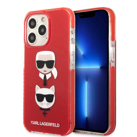 Case Karl Lagerfeld Cara K&C Roja para iPhone 13 Pro Max | Estilo y Protección de Lujo