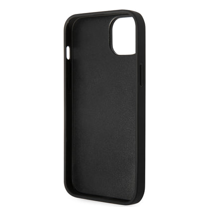 Case Karl Brillantina Logo Metálico iPhone 14 Plus Negro | Elegancia y Estilo