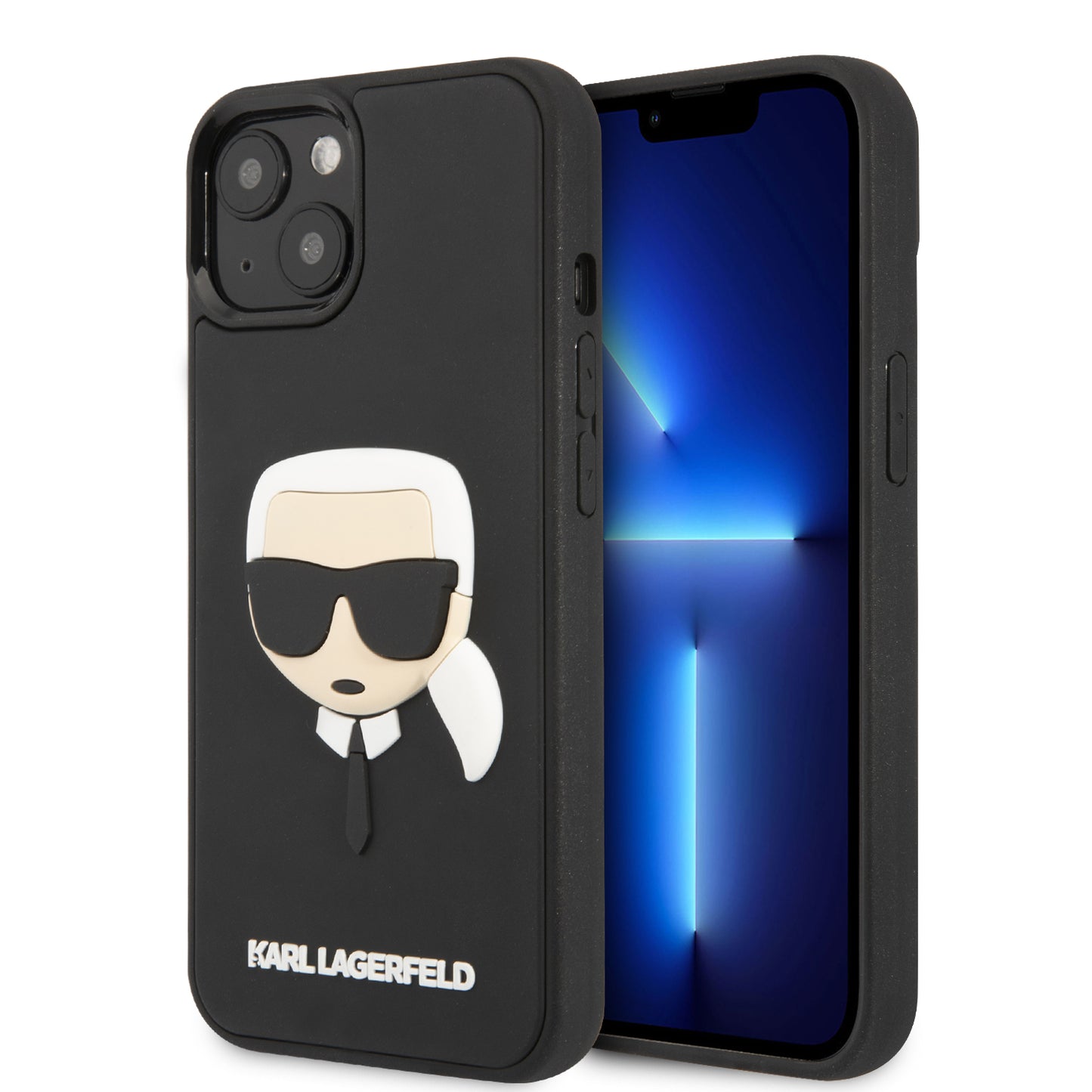 Case Karl Logo 3D iPhone 14 Plus Negro | Protección y Estilo Exclusivo