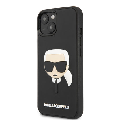 Case Karl Logo 3D iPhone 14 Plus Negro | Protección y Estilo Exclusivo