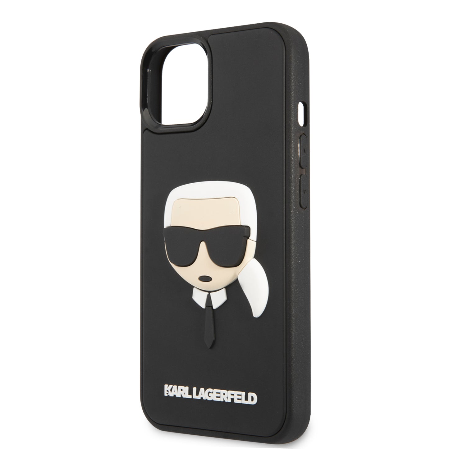 Case Karl Logo 3D iPhone 14 Plus Negro | Protección y Estilo Exclusivo