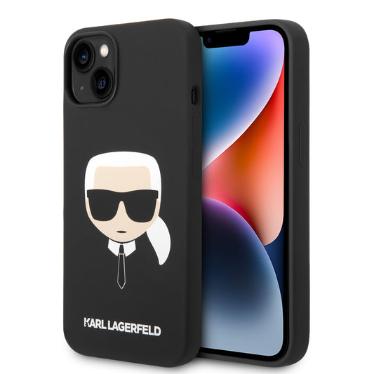 Case Karl Lagerfeld Cabeza Negra para iPhone 14 Plus | Silicón Premium y Diseño Exclusivo