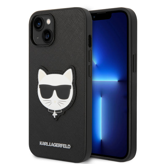 Case Karl Safiano Choupette iPhone 14 Negro | Elegancia y Protección de Lujo