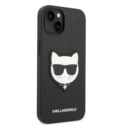 Case Karl Safiano Choupette iPhone 14 Negro | Elegancia y Protección de Lujo