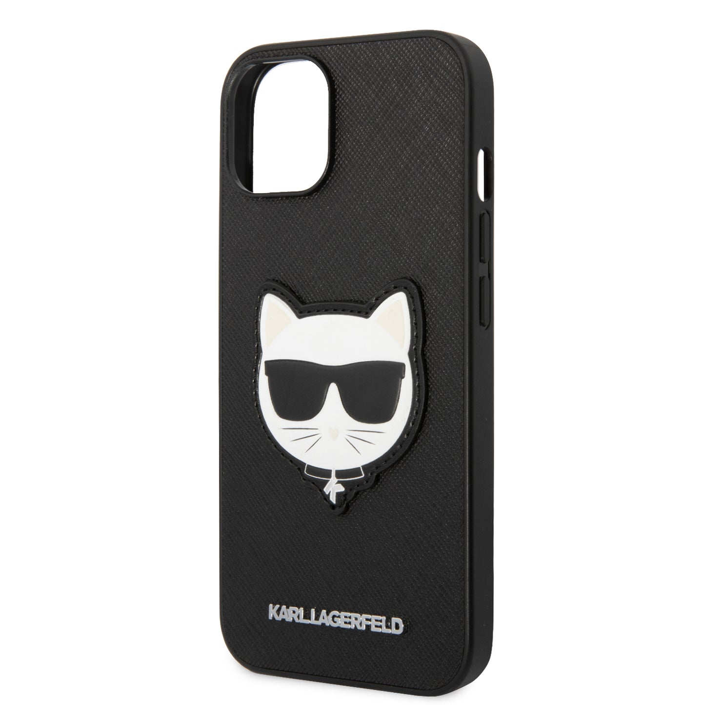 Case Karl Safiano Choupette iPhone 14 Negro | Elegancia y Protección de Lujo