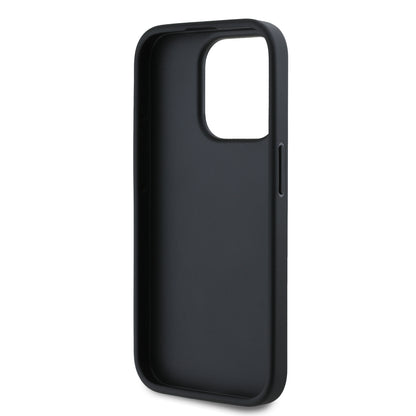 Case Karl Lagerfeld Acolchado Logo Metal para iPhone 15 Pro Negro