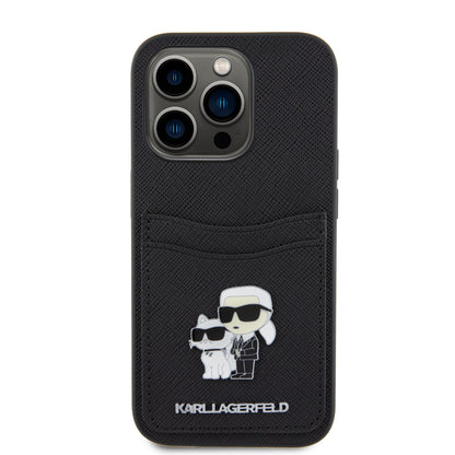 Case Karl K&C Tarjetero IP15 Pro Negro | Estilo y Funcionalidad Premium