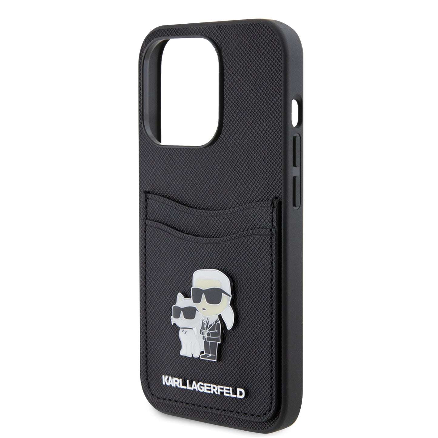 Case Karl K&C Tarjetero IP15 Pro Negro | Estilo y Funcionalidad Premium