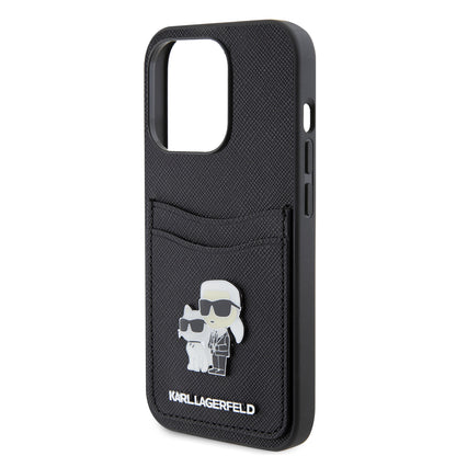 Case Karl K&C Tarjetero IP15 Pro Negro | Estilo y Funcionalidad Premium