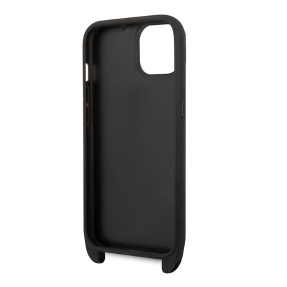 Case Karl Monograma Crossbody para iPhone 15 - Negro | Estilo y Protección