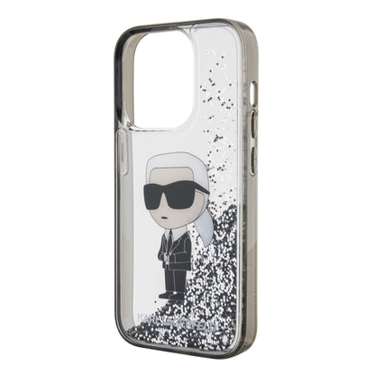 Case Karl Lagerfeld Diamantina Plata para iPhone 15 Pro Max - Estilo y Protección de Lujo