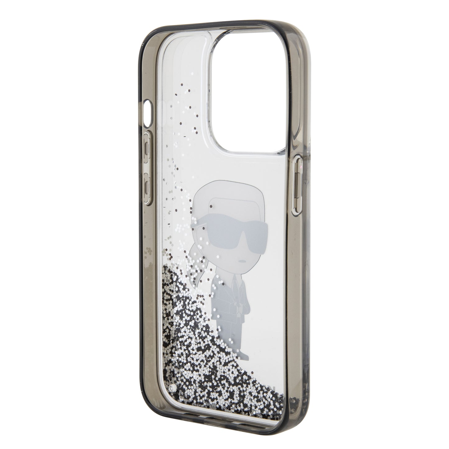 Case Karl Lagerfeld Diamantina Plata para iPhone 15 Pro Max - Estilo y Protección de Lujo