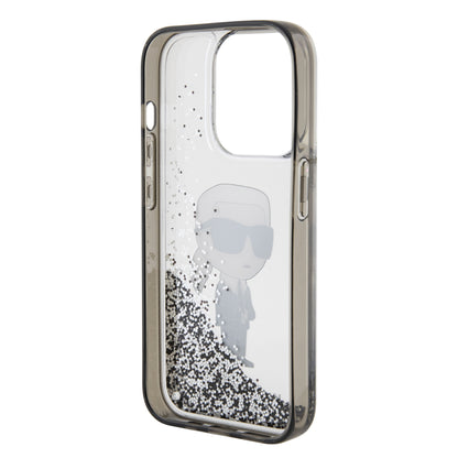 Case Karl Lagerfeld Diamantina Plata para iPhone 15 Pro Max - Estilo y Protección de Lujo