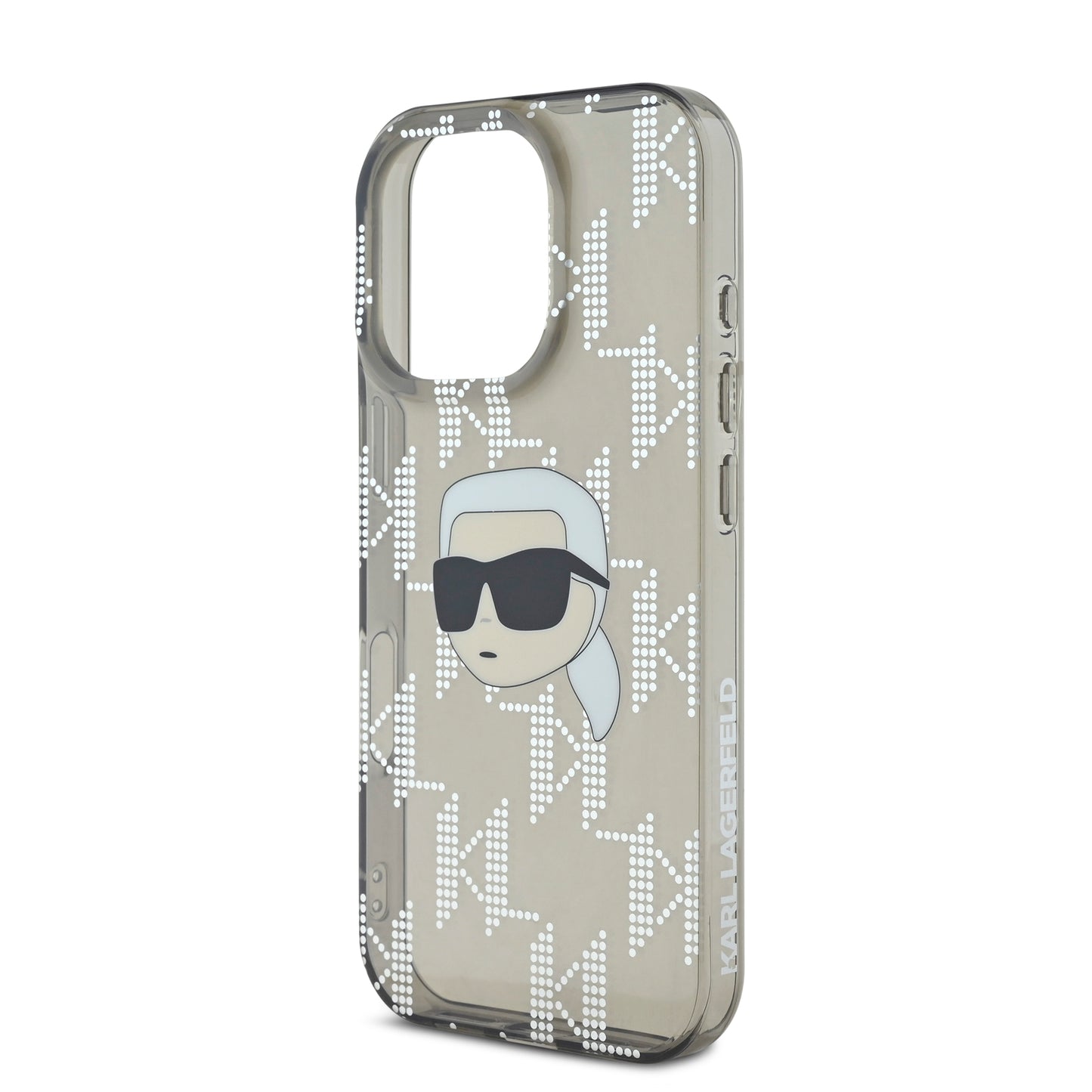 Case Karl Monograma Cara Karl para iPhone 16 Pro Max - Diseño Elegante Negro