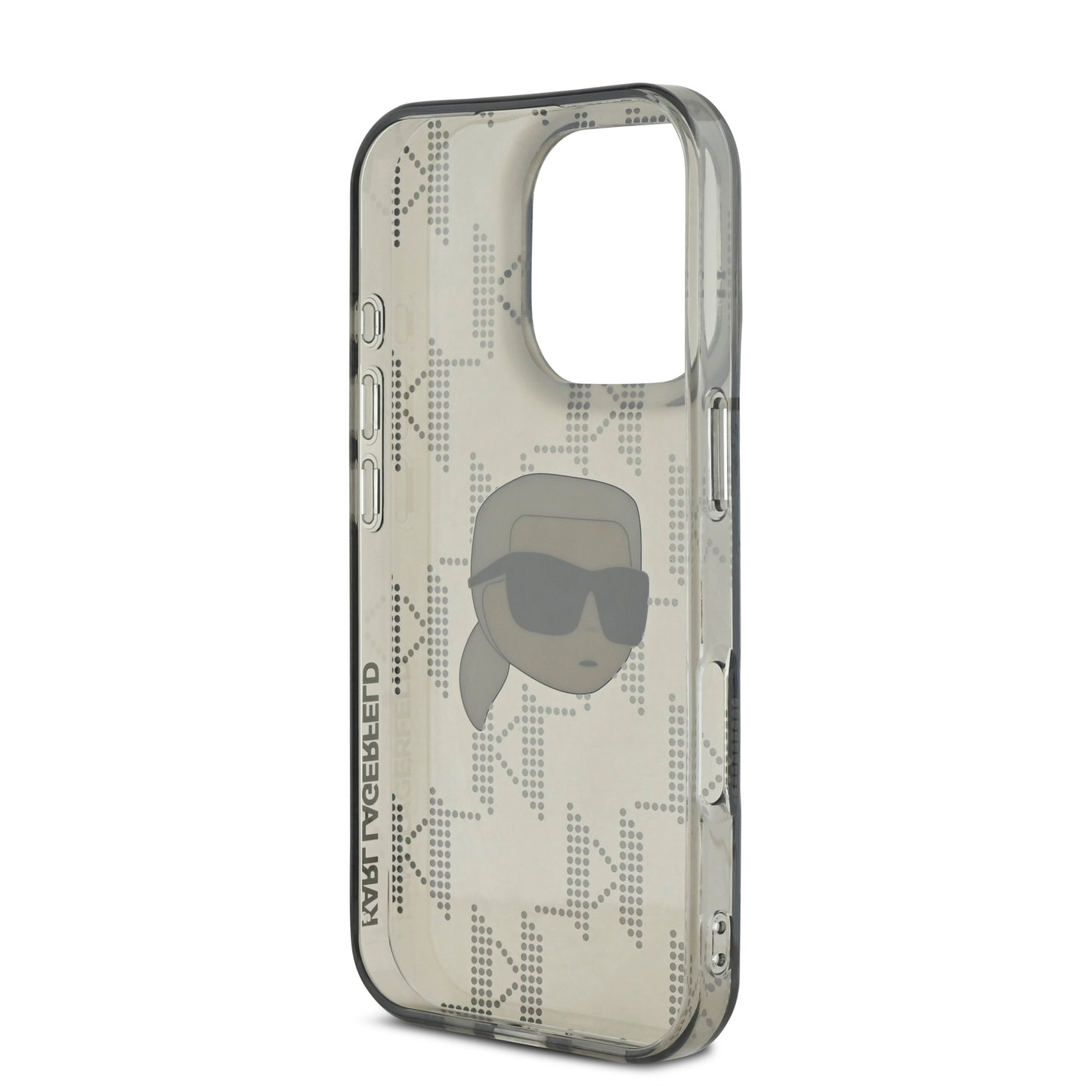 Case Karl Monograma Cara Karl para iPhone 16 Pro Max - Diseño Elegante Negro