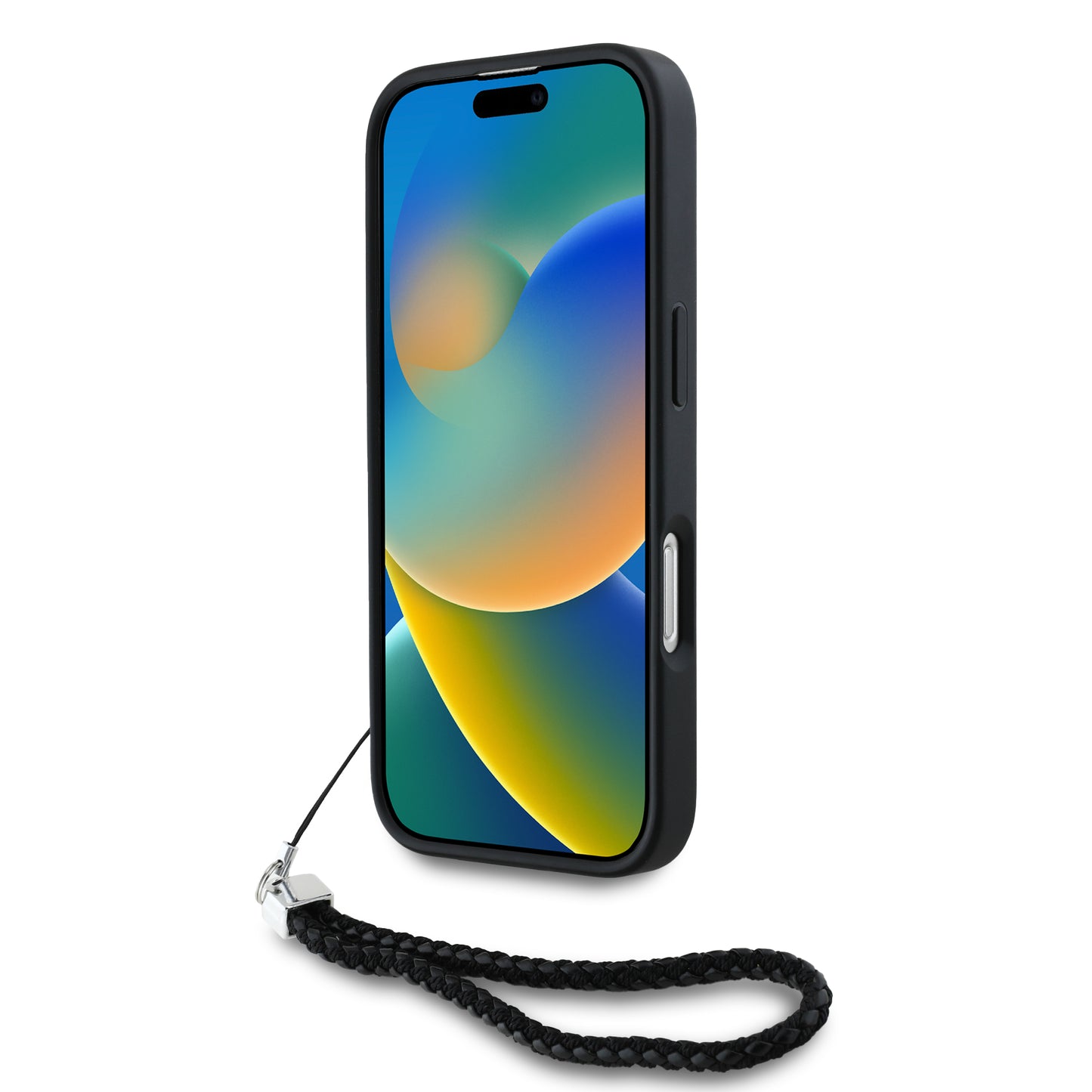 Case Karl Lagerfeld Acolchada Inicial Negra iPhone 16 Pro Max – Estilo y Protección Premium