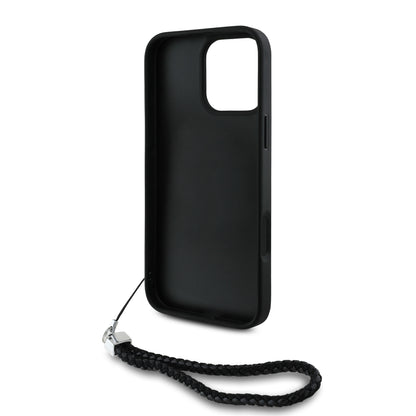 Case Karl Lagerfeld Acolchada Inicial Negra iPhone 16 Pro Max – Estilo y Protección Premium