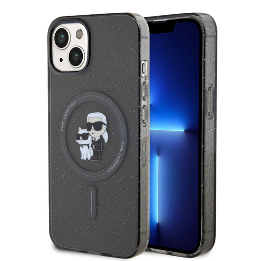 Case Karl TPU Brillos K&C Negro para iPhone 13 – Funda Protectora de Lujo y Estilo