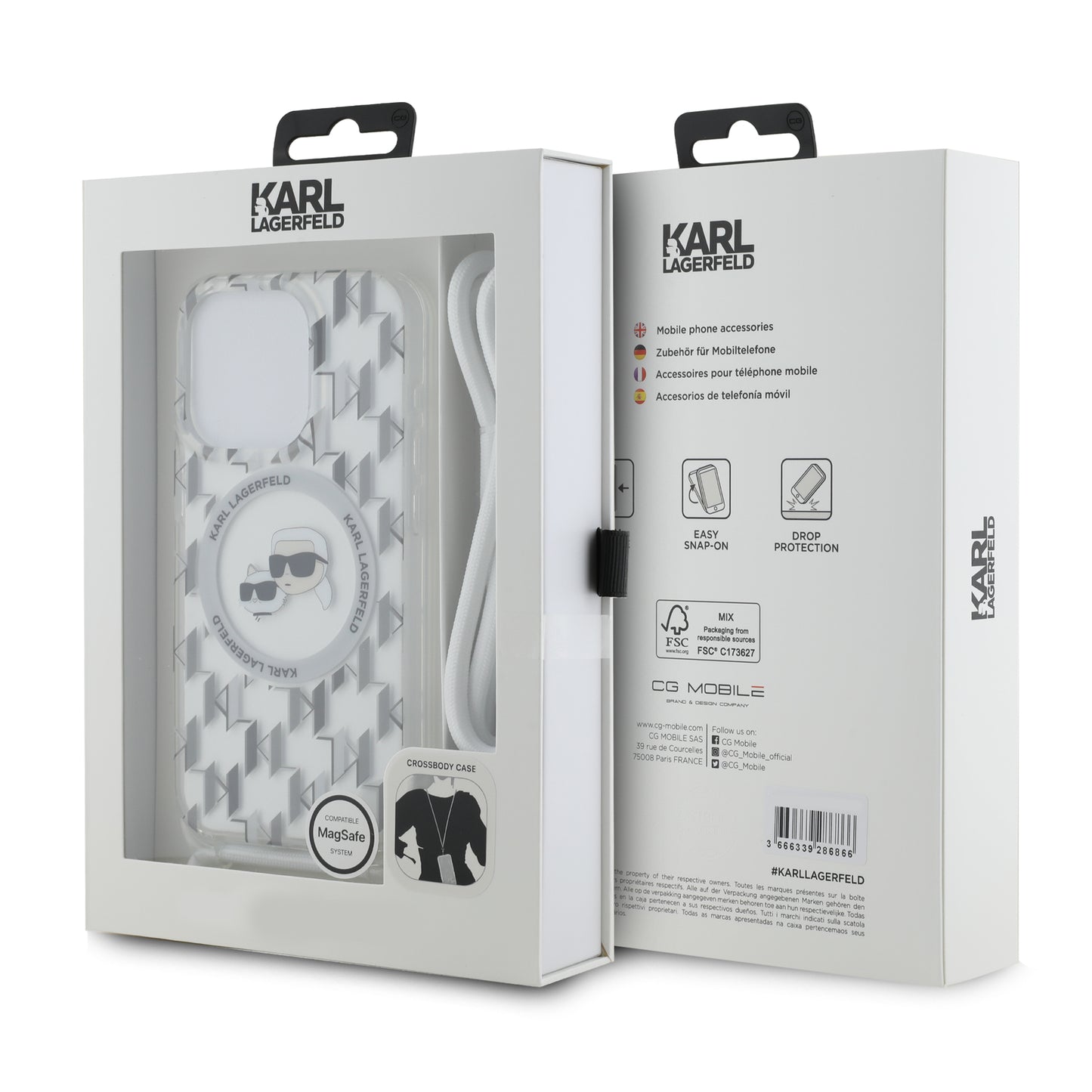 Case Karl Monograma K&C MGSF para iPhone 13 Pro Max - Elegancia y Protección