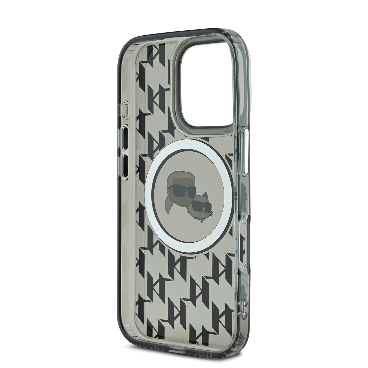 Case Karl Monograma K&C para iPhone 16 Pro Max - Negro y Elegante