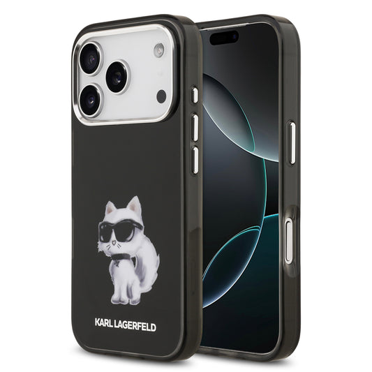 Funda Karl Lagerfeld Choupette con MagSafe para iPhone 17 Pro - Negro | Case Original