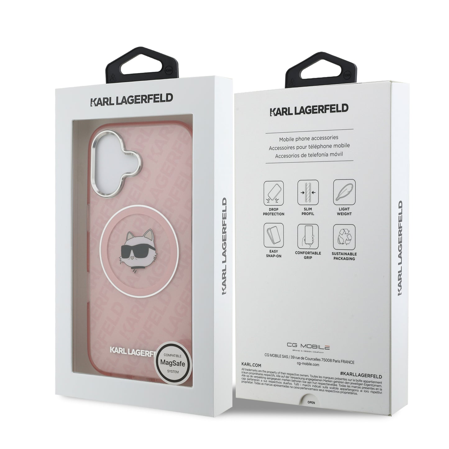 Funda Karl Lagerfeld Choupette Glitter con MagSafe para iPhone 17 – Edición Premium