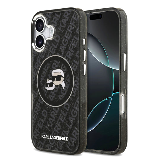 Funda Karl Lagerfeld & Choupette Glitter con MagSafe para iPhone 17 – Edición Premium