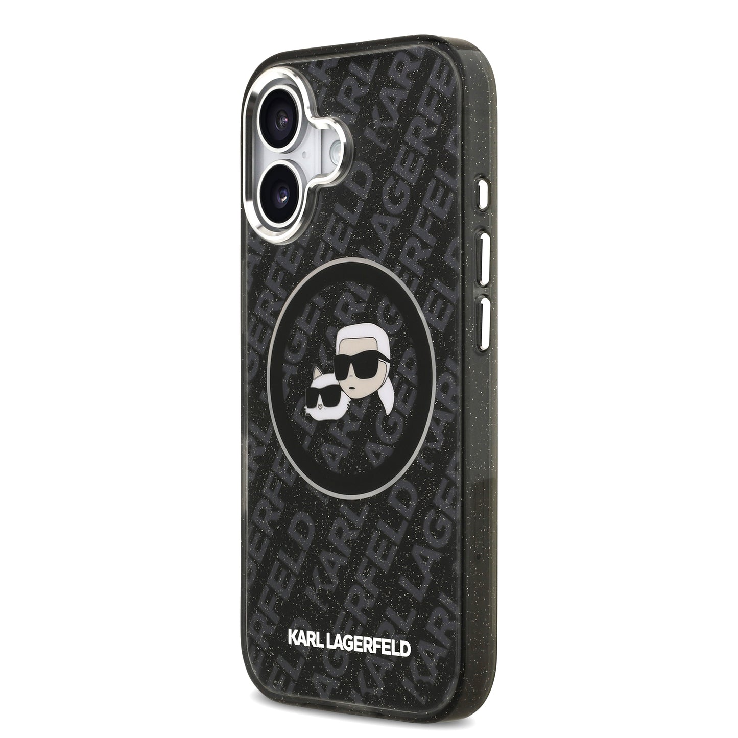 Funda Karl Lagerfeld & Choupette Glitter con MagSafe para iPhone 17 – Edición Premium