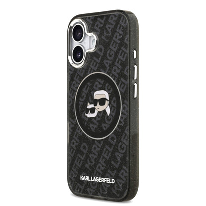 Funda Karl Lagerfeld & Choupette Glitter con MagSafe para iPhone 17 – Edición Premium