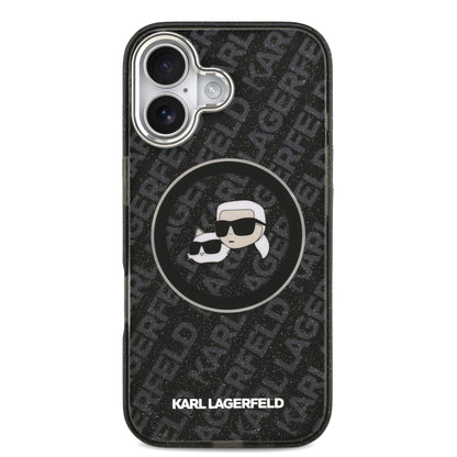 Funda Karl Lagerfeld & Choupette Glitter con MagSafe para iPhone 17 – Edición Premium
