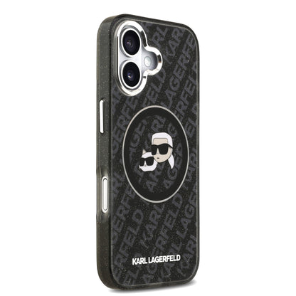Funda Karl Lagerfeld & Choupette Glitter con MagSafe para iPhone 17 – Edición Premium