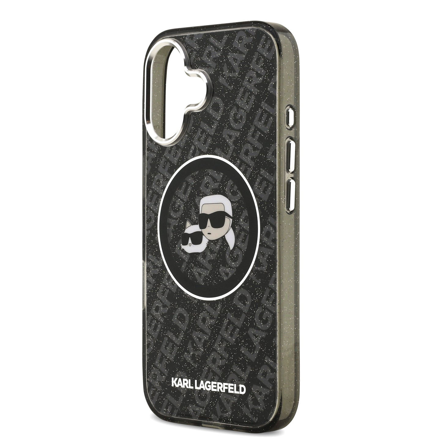 Funda Karl Lagerfeld & Choupette Glitter con MagSafe para iPhone 17 – Edición Premium