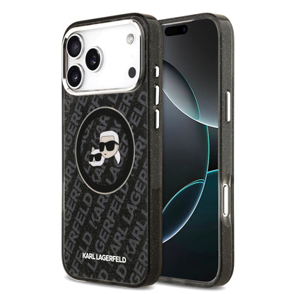 Funda Karl Lagerfeld & Choupette Glitter con MagSafe para iPhone 17 Pro Max – Edición Premium