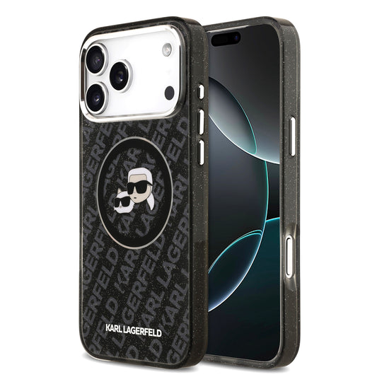 Funda Karl Lagerfeld & Choupette Glitter con MagSafe para iPhone 17 Pro – Edición Premium