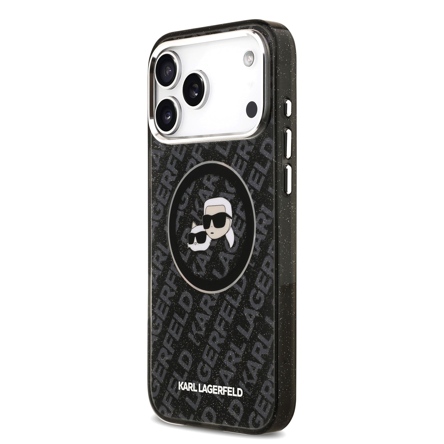 Funda Karl Lagerfeld & Choupette Glitter con MagSafe para iPhone 17 Pro Max – Edición Premium
