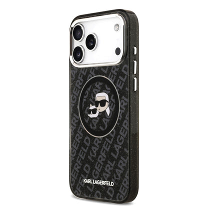 Funda Karl Lagerfeld & Choupette Glitter con MagSafe para iPhone 17 Pro – Edición Premium