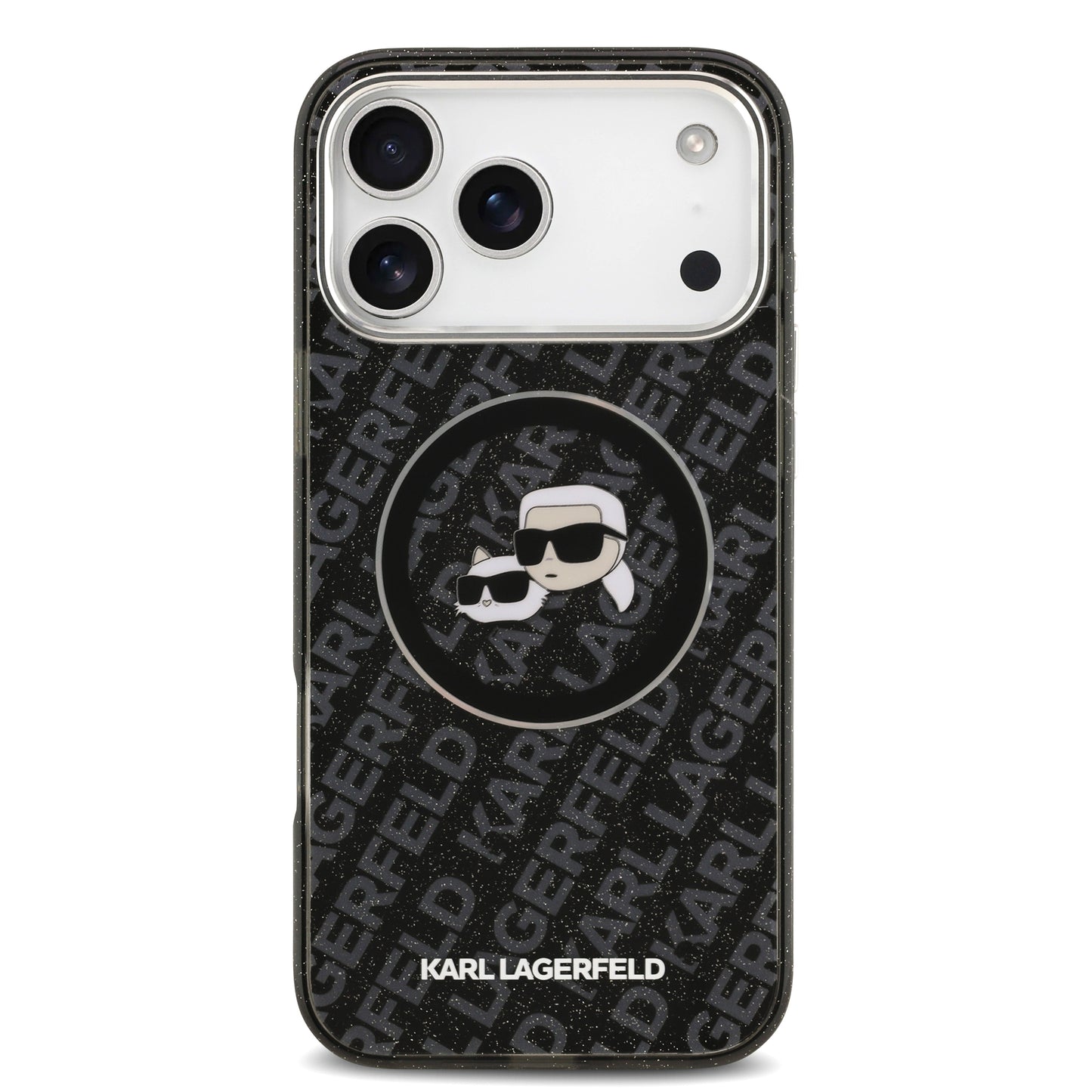 Funda Karl Lagerfeld & Choupette Glitter con MagSafe para iPhone 17 Pro Max – Edición Premium