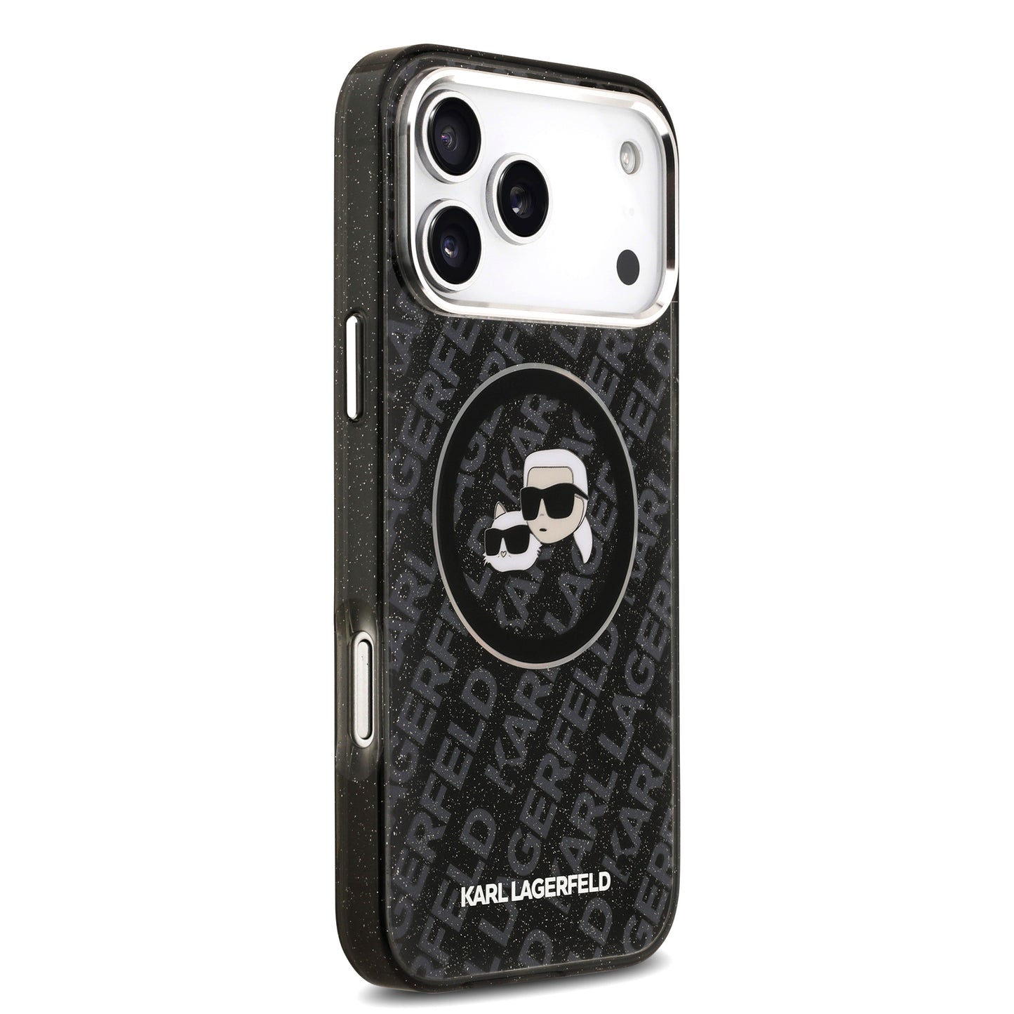 Funda Karl Lagerfeld & Choupette Glitter con MagSafe para iPhone 17 Pro – Edición Premium