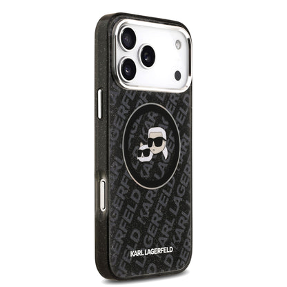 Funda Karl Lagerfeld & Choupette Glitter con MagSafe para iPhone 17 Pro – Edición Premium