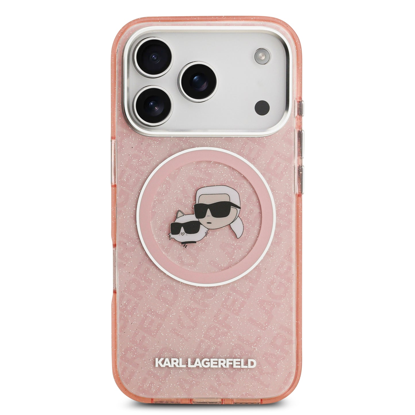 Funda Karl Lagerfeld Choupette Glitter con MagSafe para iPhone 17 Pro Max – Edición Premium