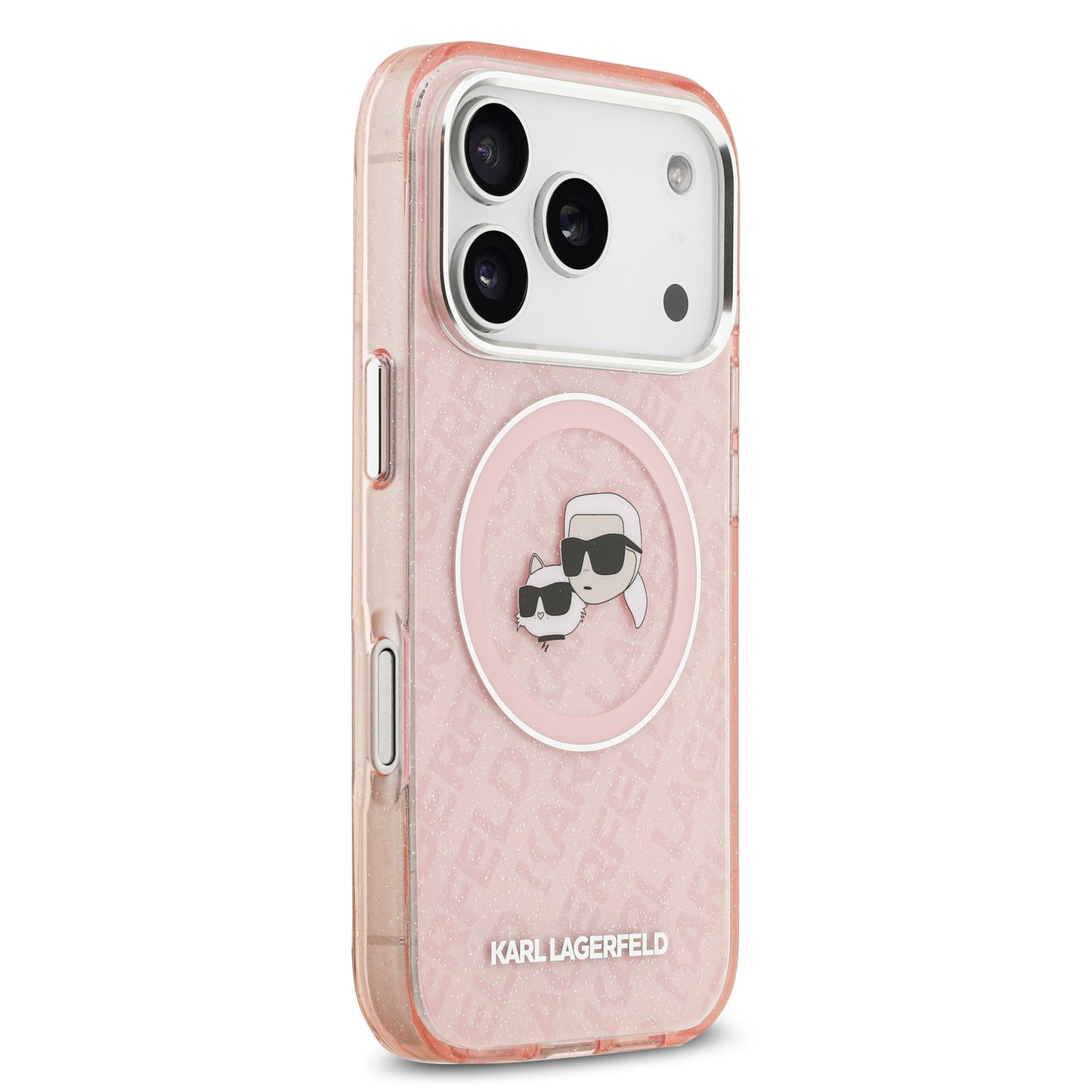 Funda Karl Lagerfeld Choupette Glitter con MagSafe para iPhone 17 Pro Max – Edición Premium