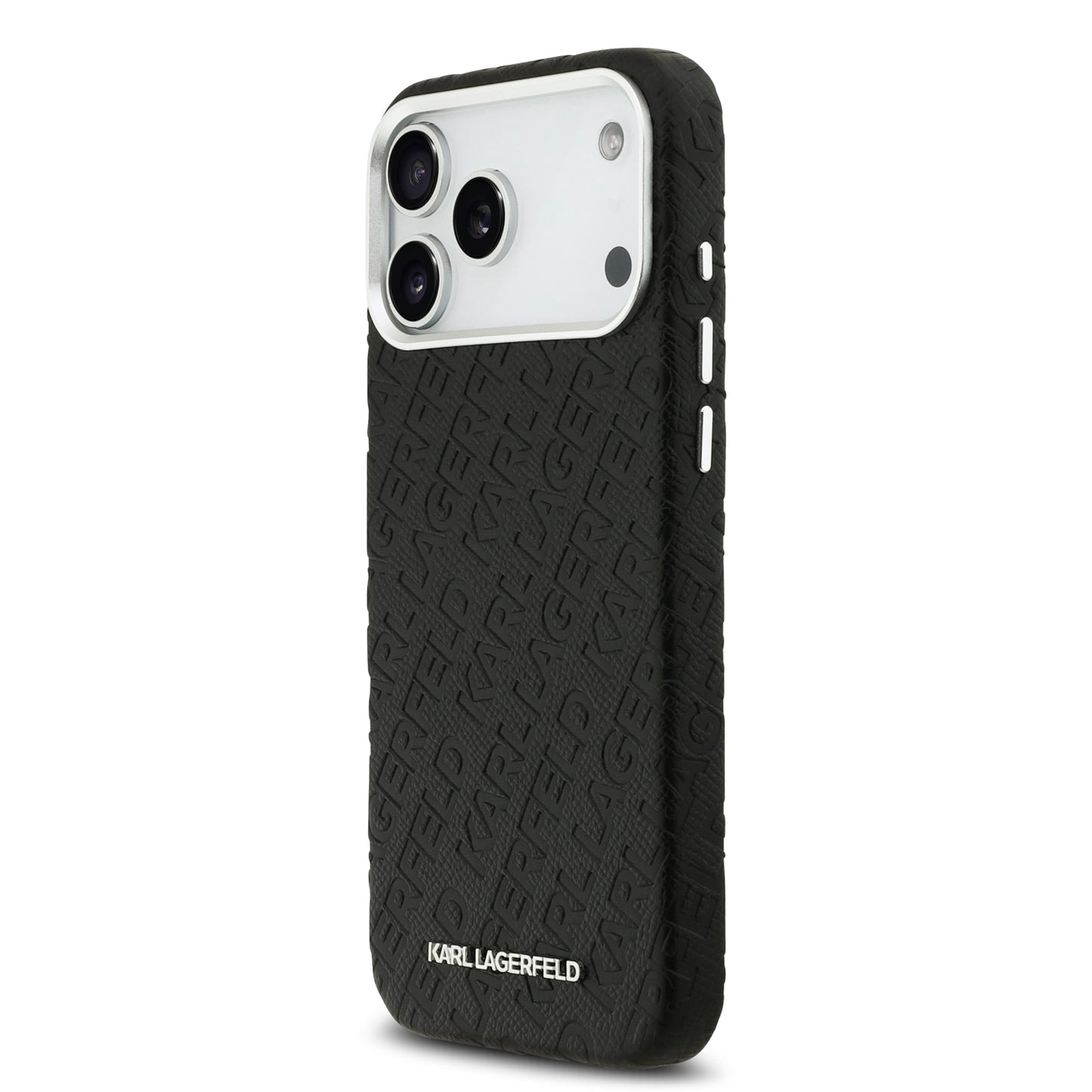 Funda Karl Lagerfeld MagSafe Negra con Grabado de Logotipo para iPhone 17 Pro | Case Original de Lujo