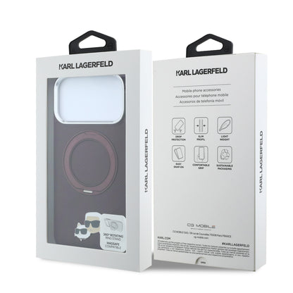 Funda Karl Lagerfeld Original iPhone 18 Pro Soporte Vino