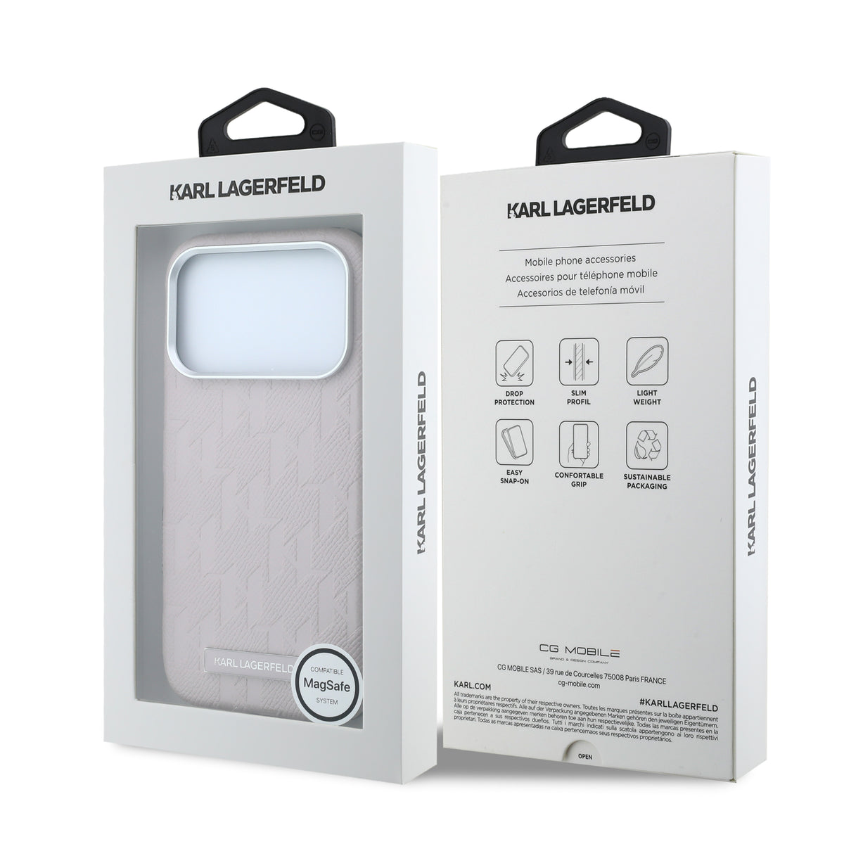 Funda Karl Lagerfeld Original iPhone 18 Pro Max Rosa