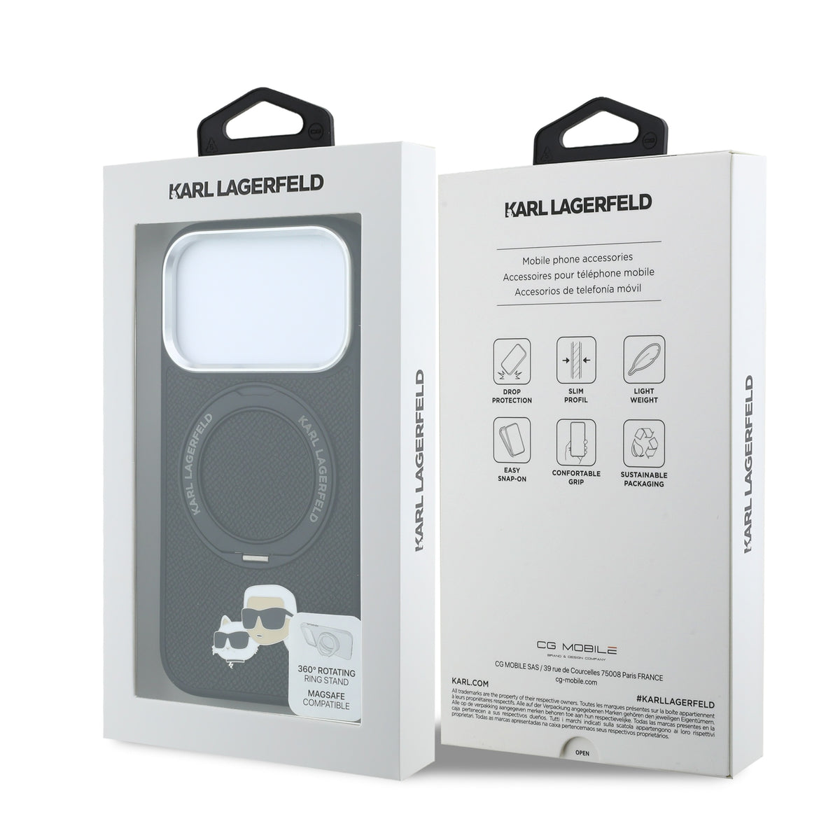 Funda Karl Lagerfeld Original iPhone 18 Pro Soporte