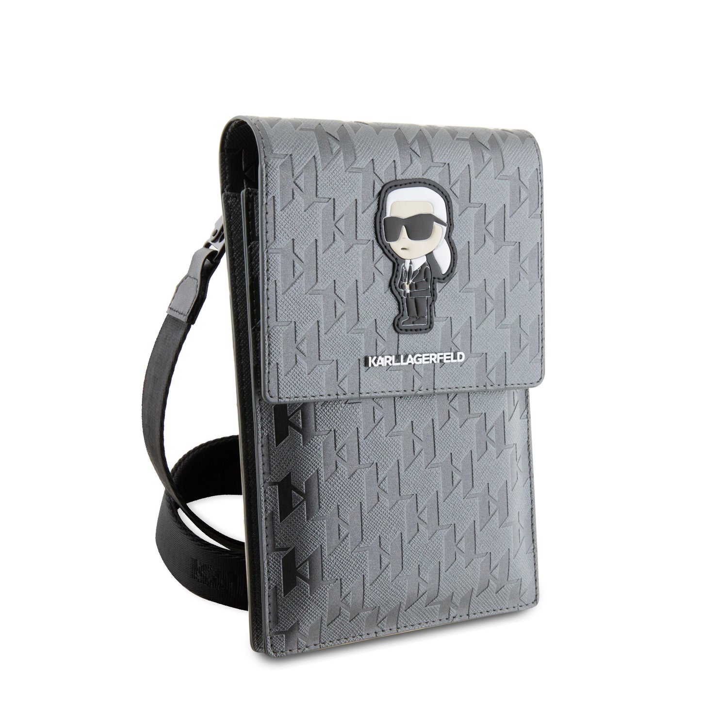 Wallet Karl Lagerfeld Monograma Plata – Elegancia Moderna para Mujer