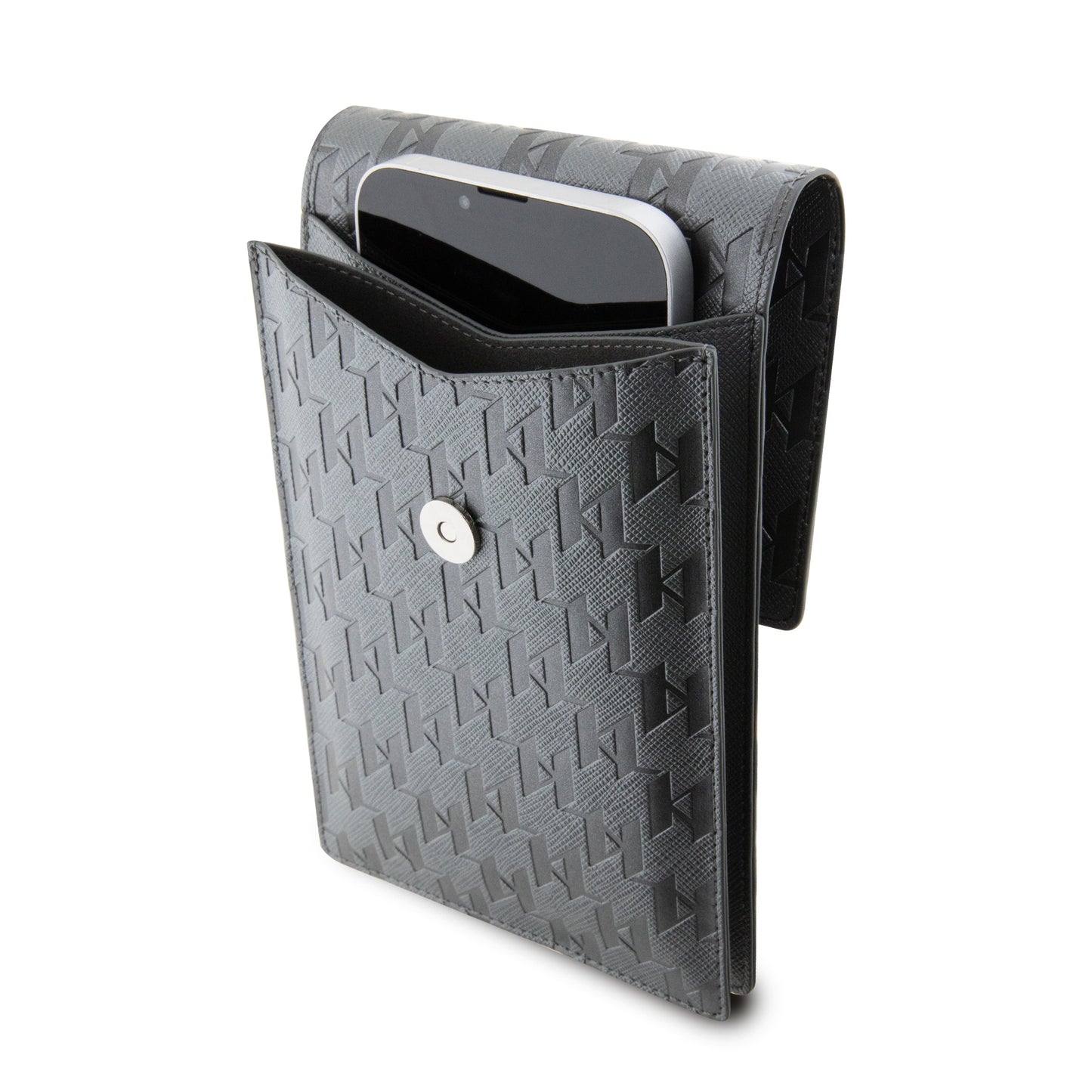 Wallet Karl Lagerfeld Monograma Plata – Elegancia Moderna para Mujer