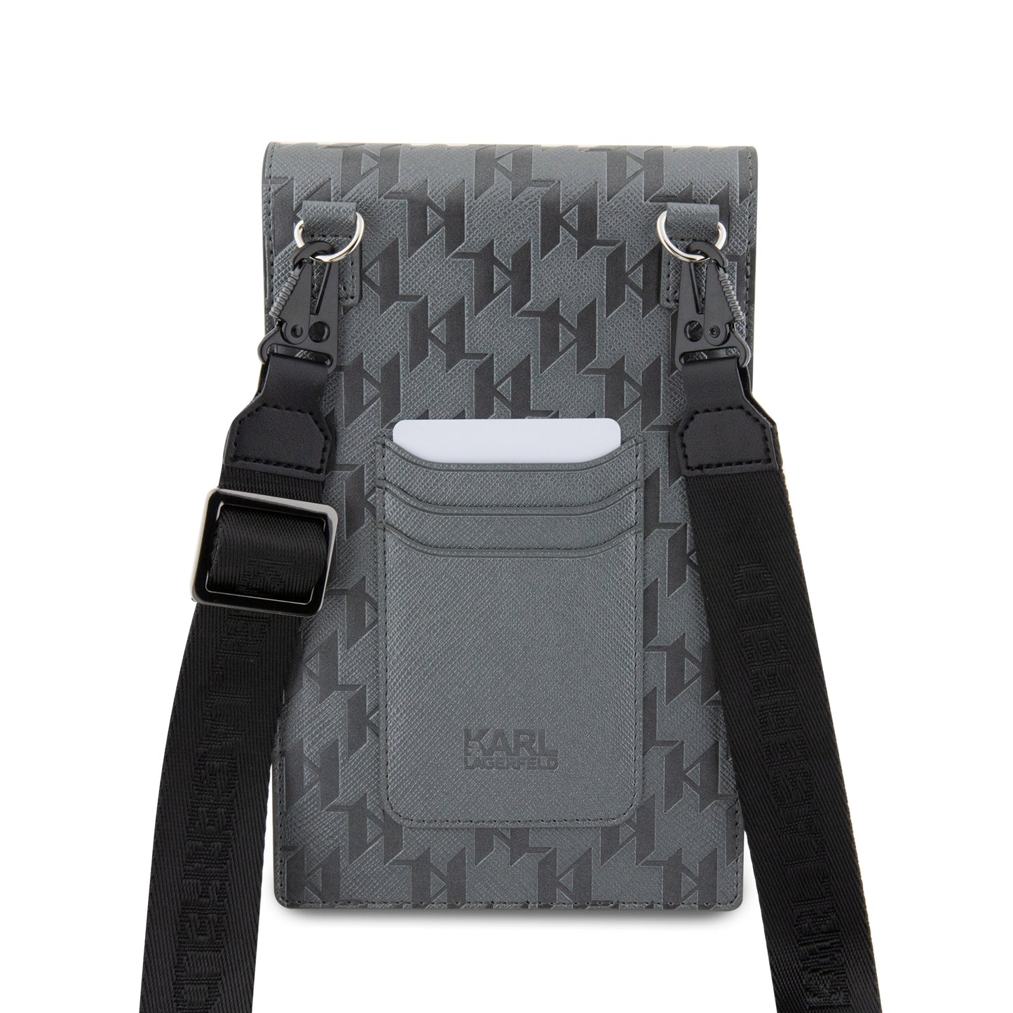 Wallet Karl Lagerfeld Monograma Plata – Elegancia Moderna para Mujer