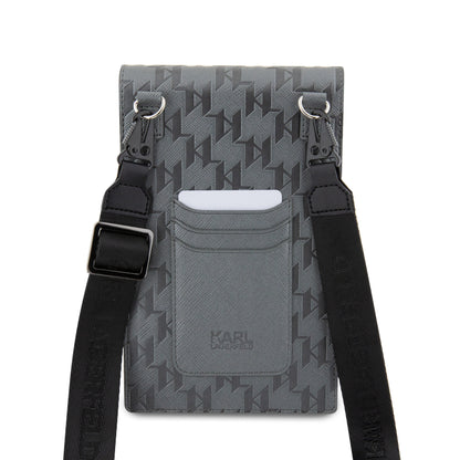 Wallet Karl Lagerfeld Monograma Plata – Elegancia Moderna para Mujer