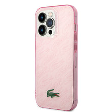 Cargar imagen en el visor de la galería, Case/Funda Lacoste Diseño Double Dyed Checker Color Light Pink para iPhone 14 Pro